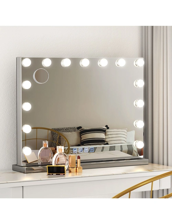 Embellir Bluetooth Makeup Mirror with Light Hollywood LED Vanity Dimmable  58X46