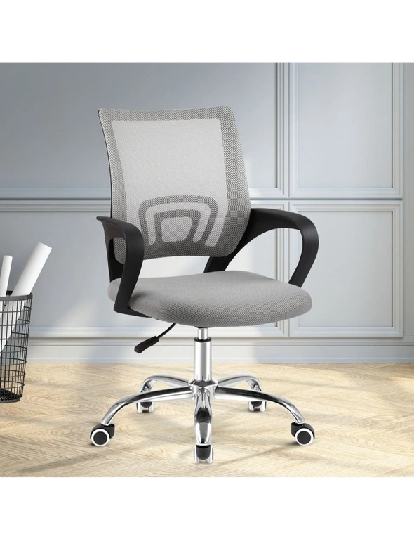 Artiss Mesh Office Chair Cody Mid Back Computer Chair Grey, hi-res image number null