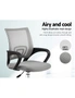 Artiss Mesh Office Chair Cody Mid Back Computer Chair Grey, hi-res