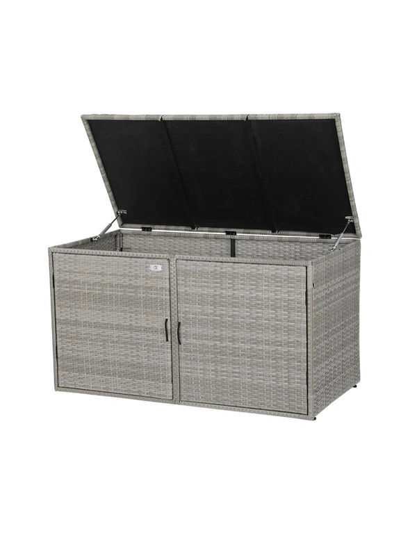 Gardeon Outdoor Storage Cabinet Box Grey, hi-res image number null