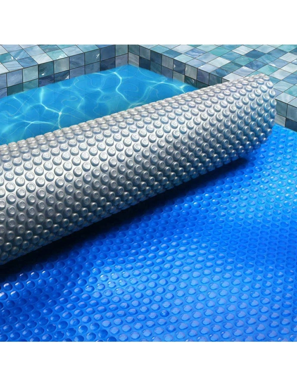 Aquabuddy 8M x 4.2M Solar Swimming Pool Cover 400 Micron Outdoor Bubble  Blanket