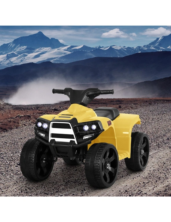 Rigo Kids Ride On Car ATV Quad Motorbike 4 Wheeler Electric Toys Battery Yellow, hi-res image number null