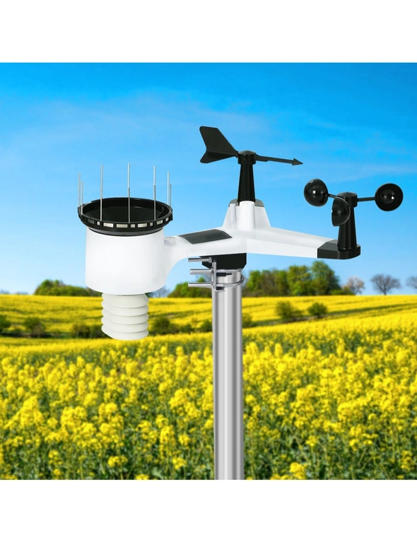 Professional WI-FI Weather Station with Wireless Outdoor Sensor, Color LCD  Display with APP Data Logging and Alerts, Rain Gauge, Wind Speed, Indoor