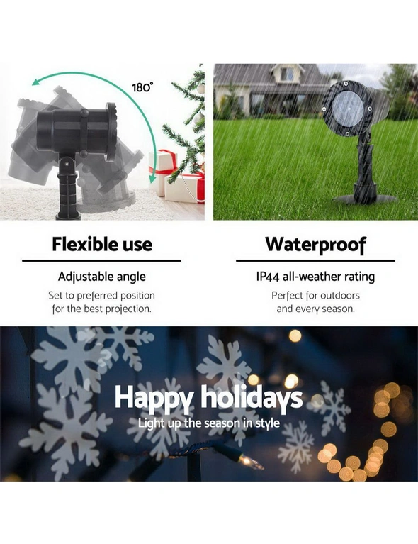 Jingle Jollys Christmas Projector Laser Lights Moving LED Landscape Lamp Outdoor, hi-res image number null