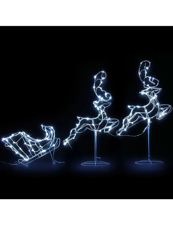 Jingle Jollys Christmas Motif Lights LED Rope Reindeer Waterproof Outdoor Xmas, hi-res image number null