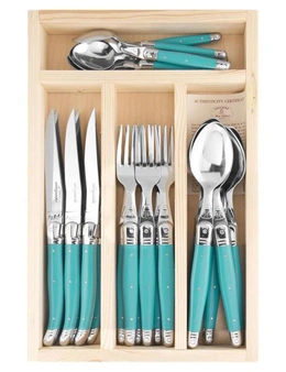 Laguiole Cutlery Set (Turquoise) - 24 Piece