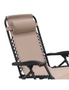 NNEDPE Zero Gravity Reclining Deck Camping Chair - Beige, hi-res