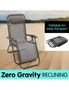 NNEDPE Zero Gravity Reclining Deck Chair - Grey, hi-res