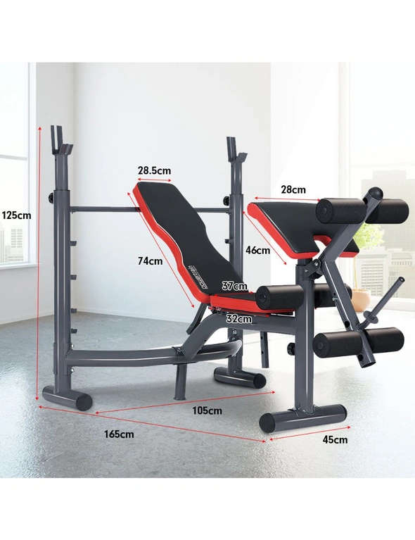 NNEDPE Adjustable Weight Bench Home Gym Bench Press - 302, hi-res image number null