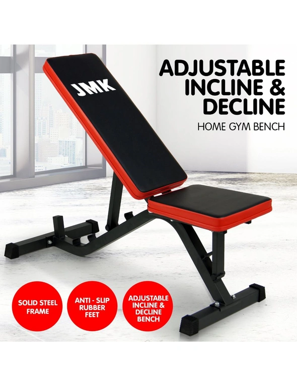 NNEDPE Adjustable Incline Decline Home Gym Bench, hi-res image number null