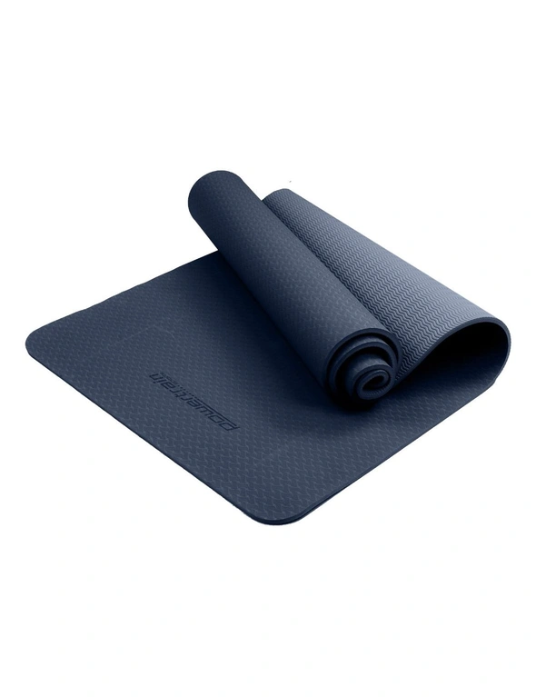 NNEDPE Eco-Friendly TPE Yoga Pilates Exercise Mat 6mm - Dark Blue, hi-res image number null