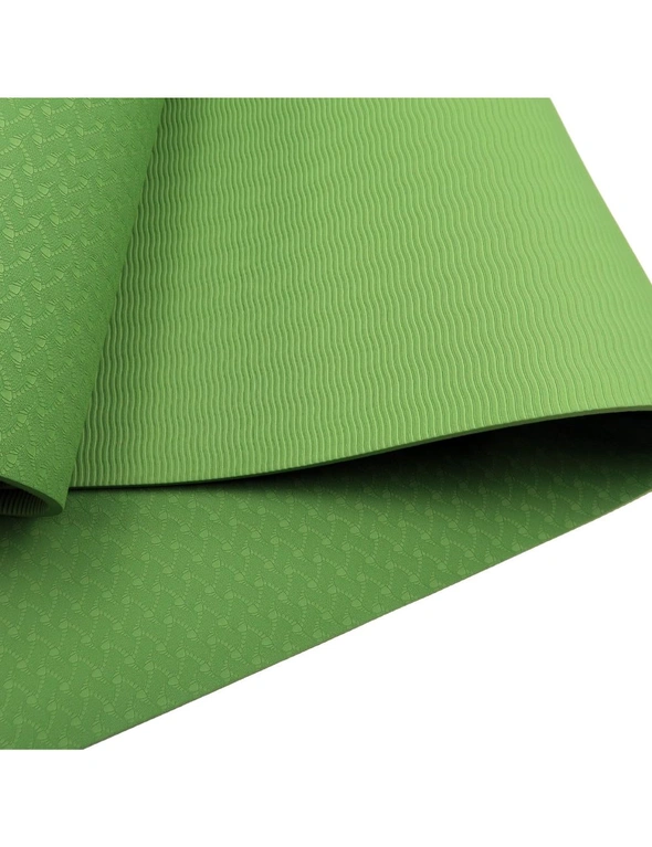 NNEDPE Eco-Friendly TPE Yoga Pilates Exercise Mat 6mm - Green, hi-res image number null