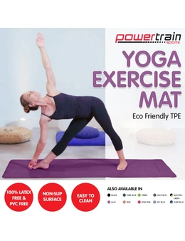 NNEDPE Eco-Friendly TPE Yoga Pilates Exercise Mat 6mm - Purple