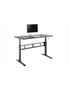 NNEKGE Wind Up Height Adjustable Sit Stand Desk (Black), hi-res