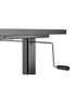 NNEKGE Wind Up Height Adjustable Sit Stand Desk (Black), hi-res