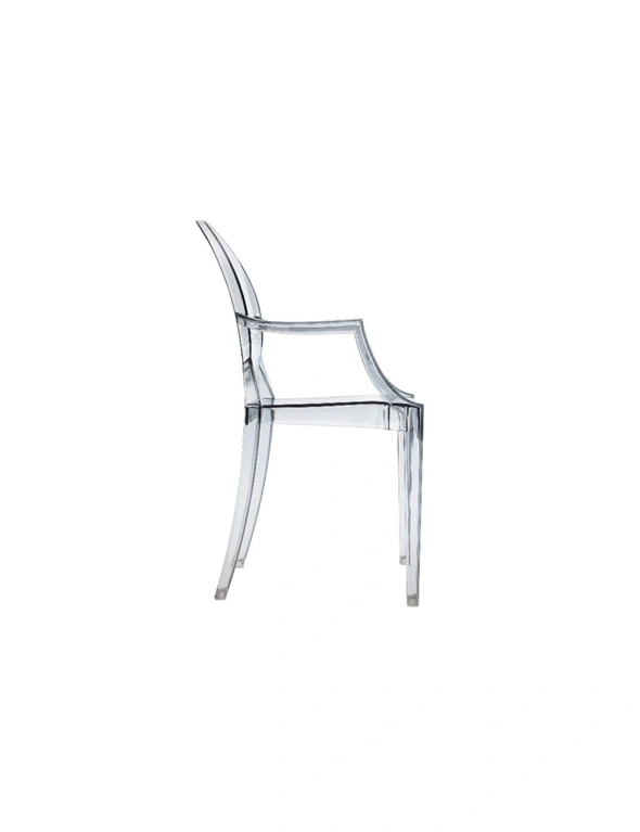 NNEKGE Set of 2 Philippe Starck Louis Ghost Armchair Replica (Smoke), hi-res image number null