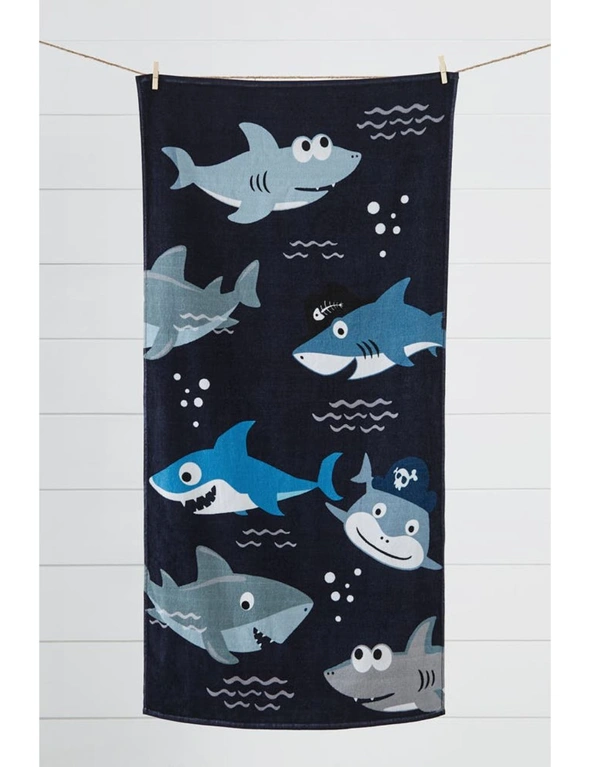 NNEKGE Baby Shark Kids Beach Towel, hi-res image number null