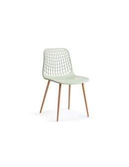 NNEKGE Set of 2 Leerdam Dining Chairs (Pastel Green)