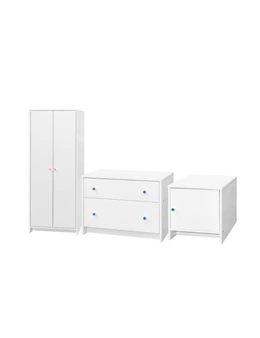 NNEKGE Kids Bedroom Furniture Package (White)