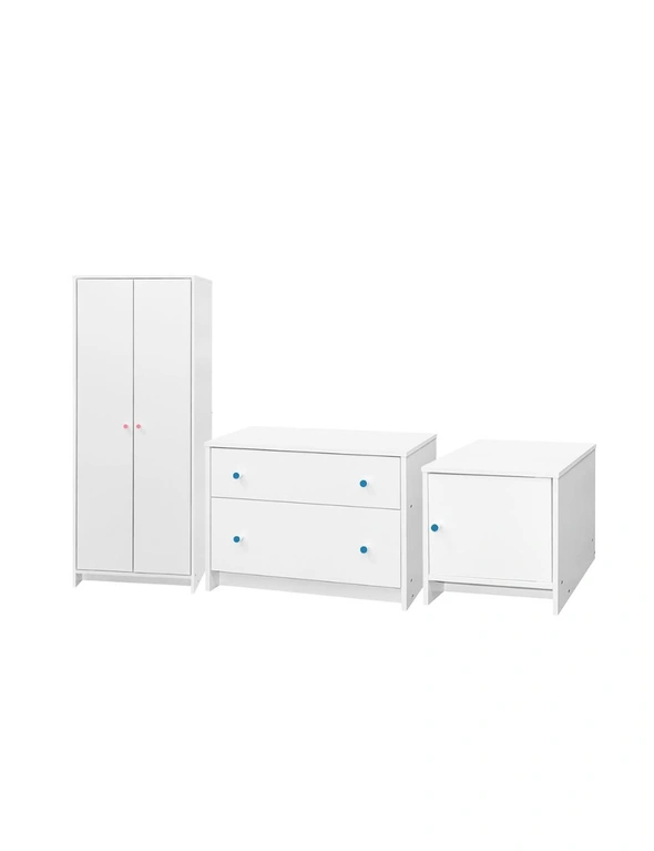 NNEKGE Kids Bedroom Furniture Package (White), hi-res image number null