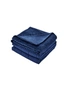 NNEKGE Mink Dot Weighted Cotton Blanket (Navy 7KG), hi-res