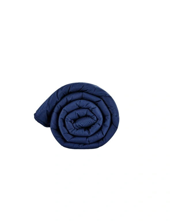 NNEKGE Mink Dot Weighted Cotton Blanket (Navy 7KG), hi-res image number null