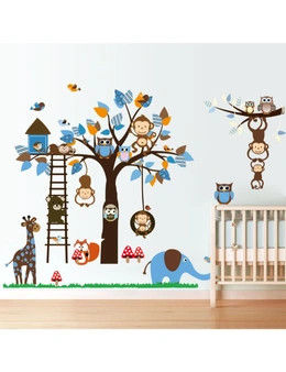 NNEKGE Monkeys in the Tree Wall Sticker