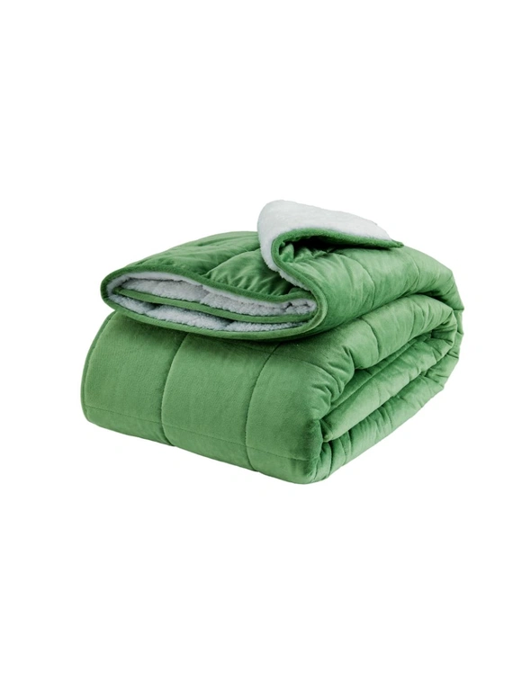 NNEKGE Sherpa Weighted Blanket (Jade 9 KG), hi-res image number null