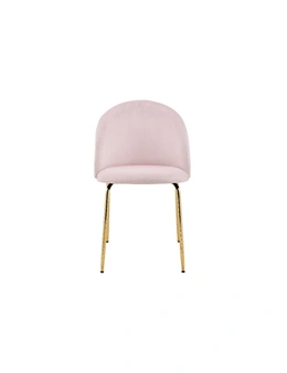 NNEKGE Subiaco Set of 2 Velvet Dining Chairs (Blush)