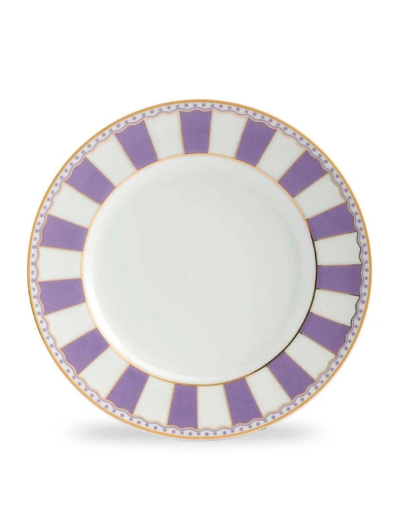 Carnivale  Fine Porcelain 21cm Lavender 2pce Plate Set, hi-res image number null