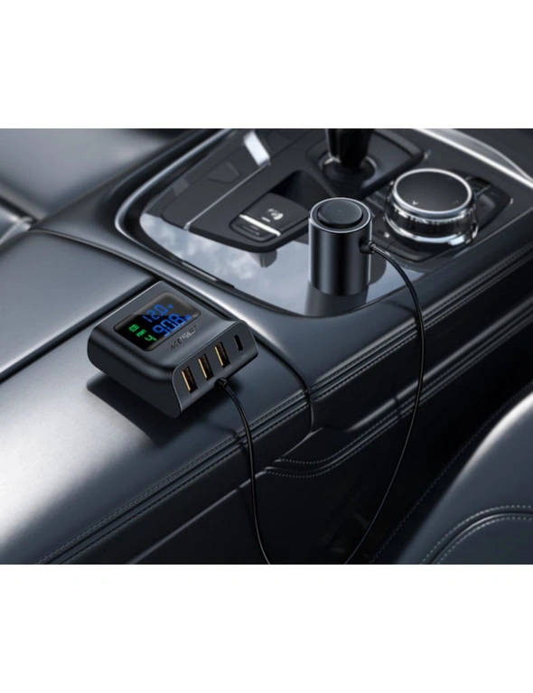 Orotec ACEFAST Fast Charge Car HUB Charger B8 (3xUSB-A+1xUSB-C), hi-res image number null