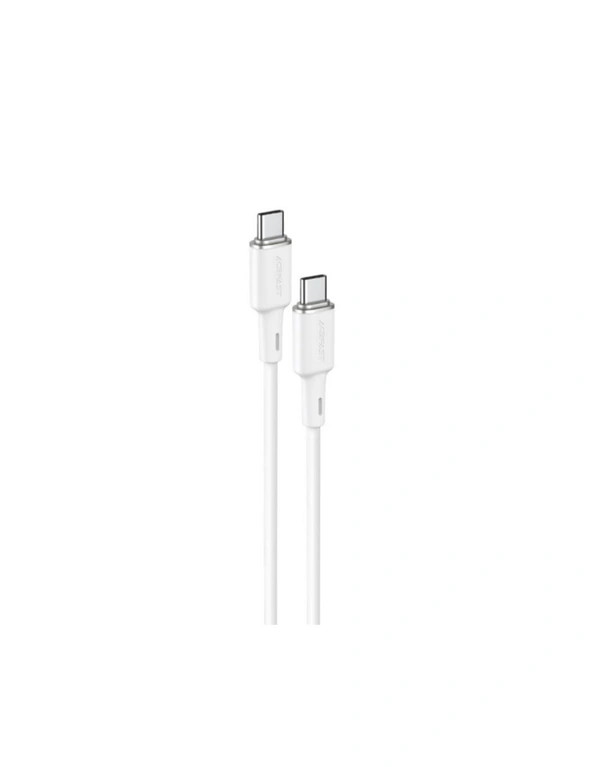 Orotec ACEFAST White Charging Data Cable C2-03 USB-C to USB-C, hi-res image number null