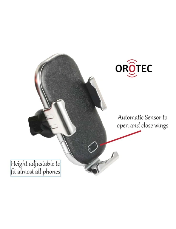 Orotec In Car Fast Charge Wireless Charger with Automatic Sensors, hi-res image number null