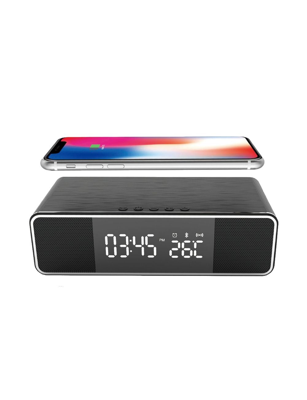 Orotec NexGen Smart Wireless Charger Alarm Clock - Bluetooth Speaker ...