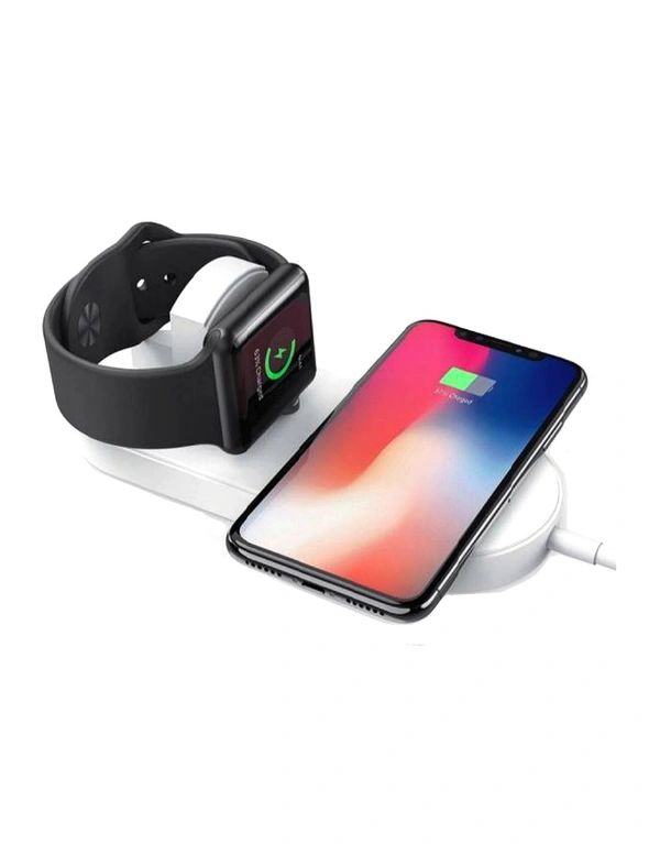 Orotec 10W 2-in-1 Dual Wireless Charging Pad (including for Apple Watch), hi-res image number null
