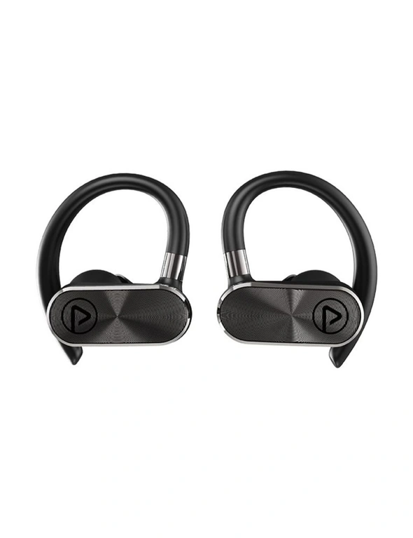 Orotec TWS True Wireless X-Pods 3 with Ear Hooks IPX4 Workout Earphones, Titanium Grey, hi-res image number null