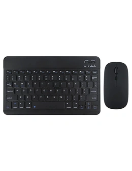 Orotec Gift Pack - Bluetooth Slim Wireless Keyboard & Mouse Combo + Folding Phone/Tablet Desktop Holder, Black