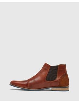 Oxford Jace Leather Short Chelsea Boots