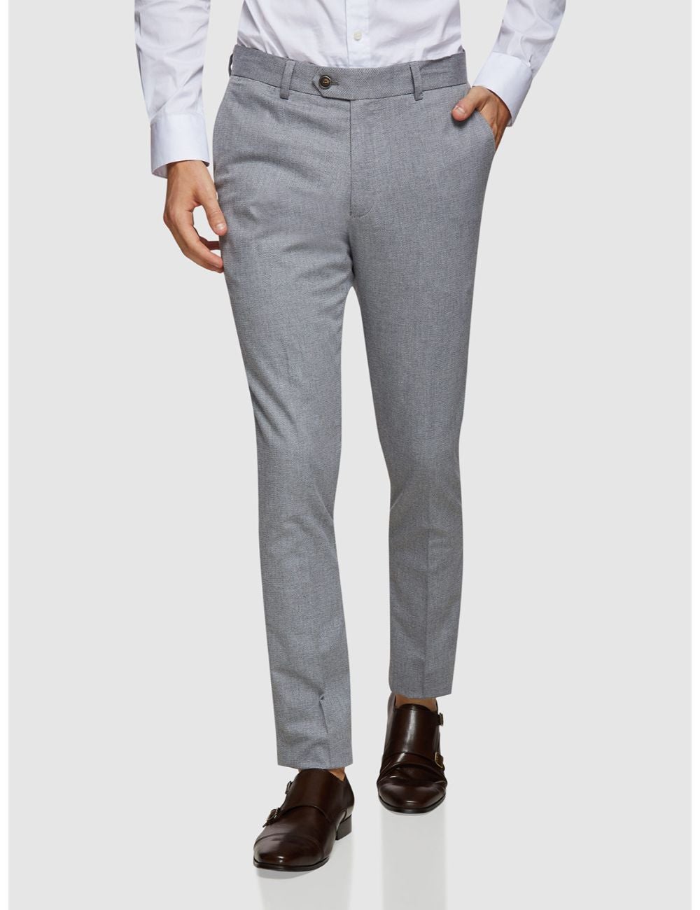 Oxford Stretch Textured Trousers | Millers Australia