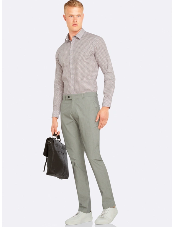 Oxford Feather Stripe Slim Leg Trousers, hi-res image number null