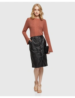 Oxford Jemma Leather Skirt