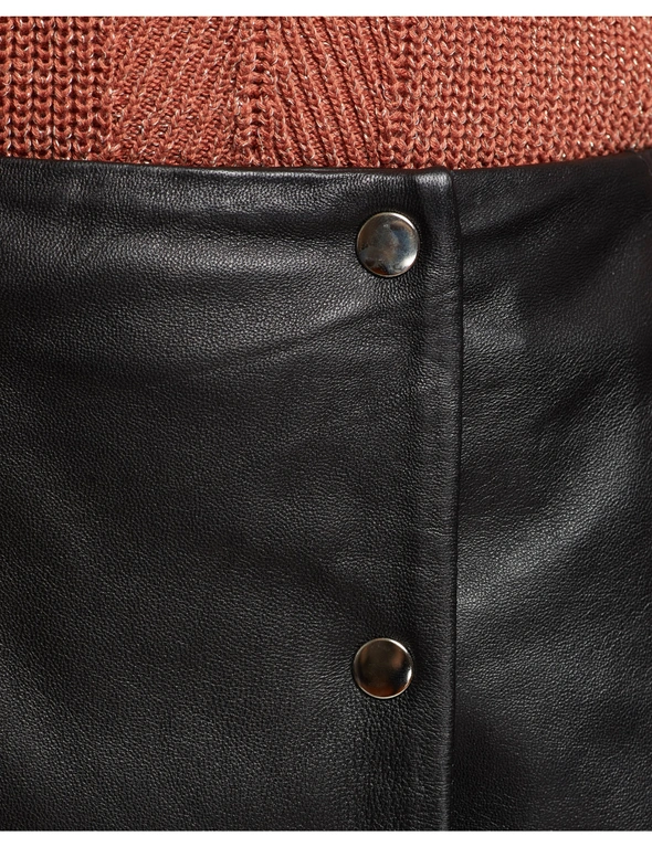 Oxford Jemma Leather Skirt, hi-res image number null