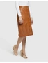 Oxford Gigi A-Line Leather Skirt, hi-res