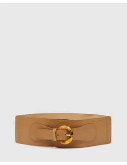Oxford Lucinda Wide Leather And Elastic Belt