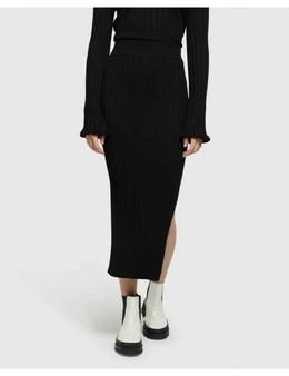 Oxford Ana Rib Knitted Maxi Skirt