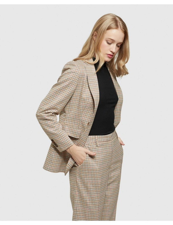 Oxford Lola Stretch Eco Checked Blazer, hi-res image number null
