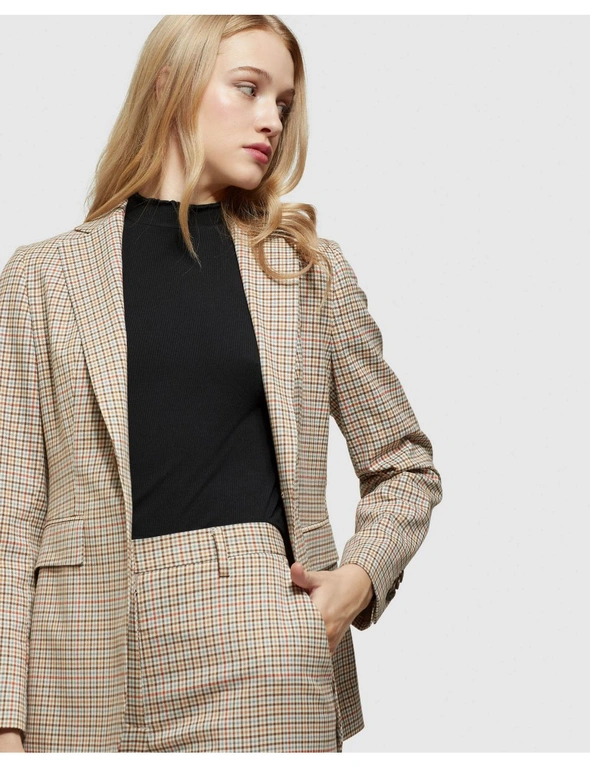 Oxford Lola Stretch Eco Checked Blazer, hi-res image number null