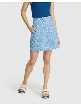 Oxford Lexie Cotton Retro Floral Skirt