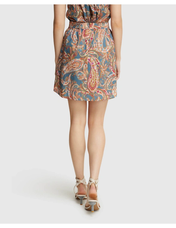 Oxford Barron Cotton Paisley Midi Skirt, hi-res image number null