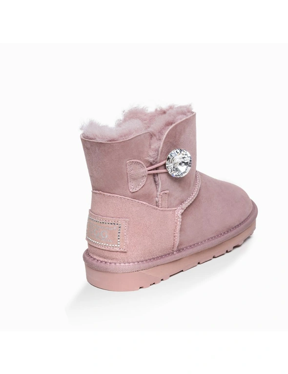 Ozwear UGG Womens Classic Mini Button Whth Swarovski Boots, hi-res image number null